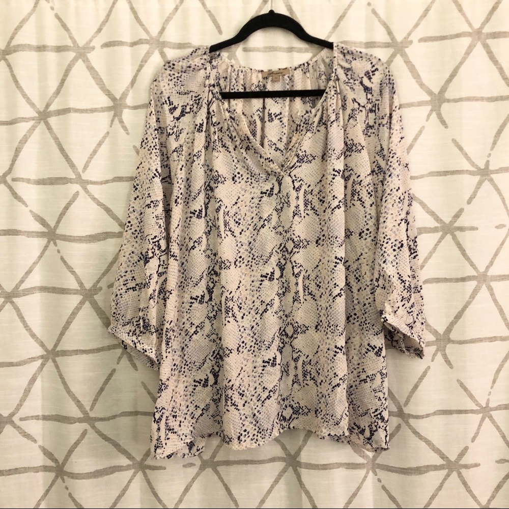 Snake Print Blouse